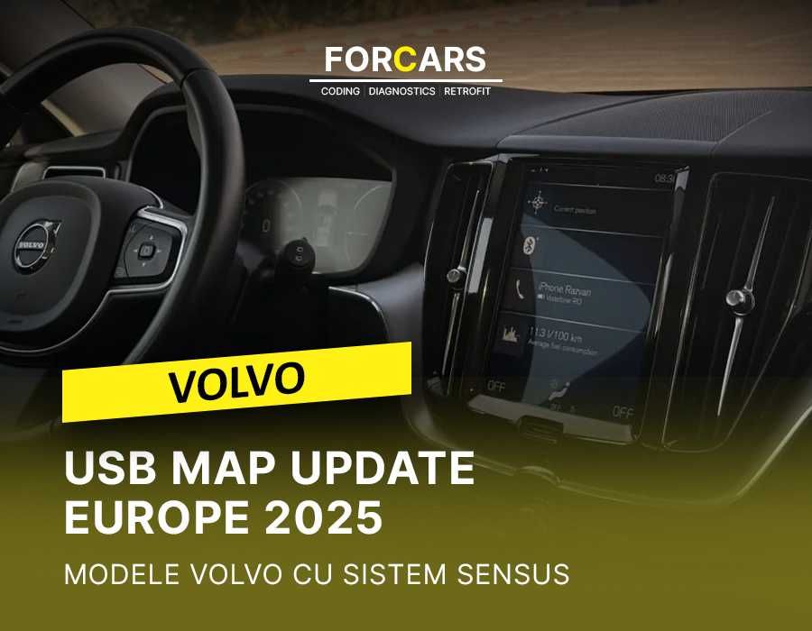 Stick USB Hărți Navigație Europa 2026 modele Volvo S60 S90 V60 V90 XC40 XC60 XC90