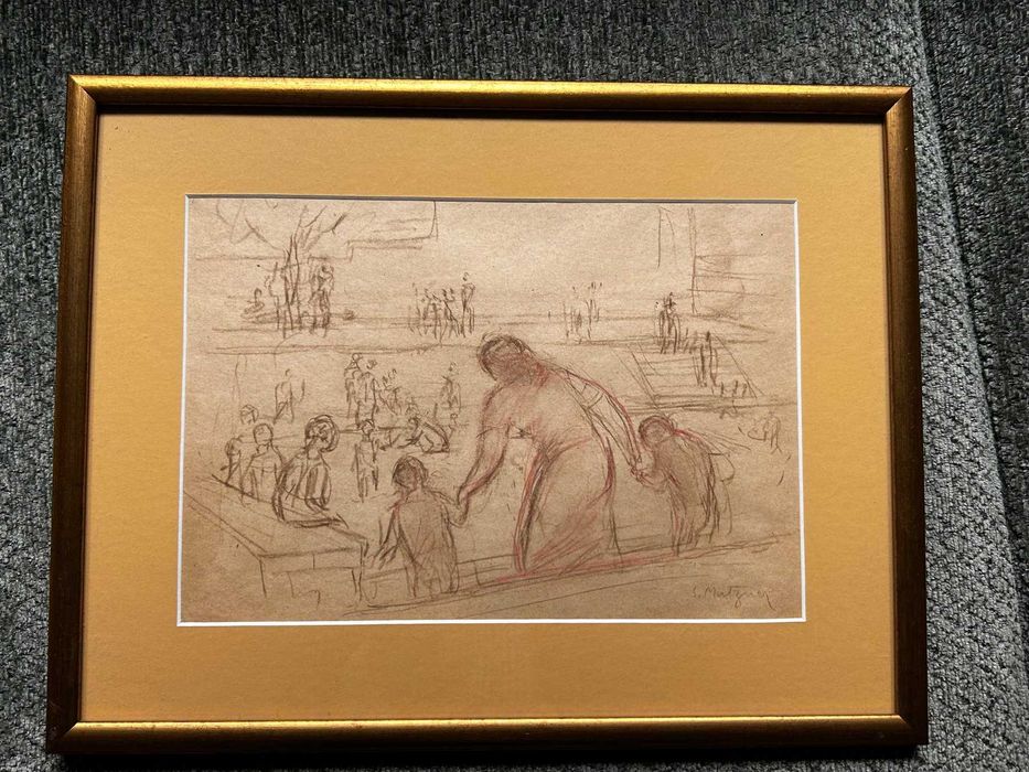 Tablou vechi romanesc. Samuel Mützner (1884-1959) - La Școală