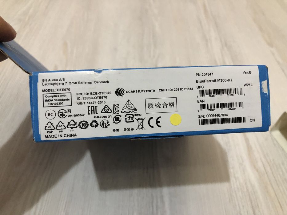 Bluetooth noushnik (BlueParrot M300-XT)