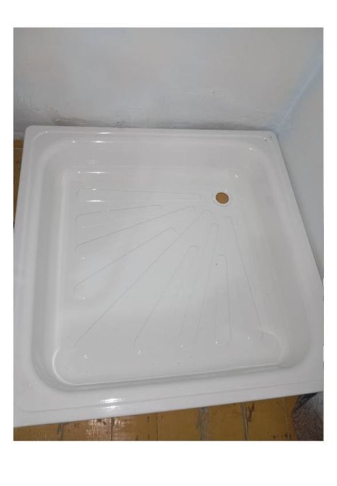 Поддон душевой железный 90×90