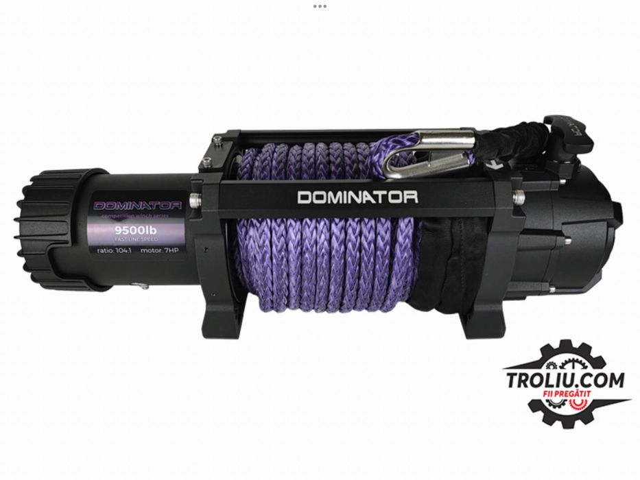Troliu electric Dominator 9500 FLS sintetic Rapid Raport 104:1 OffRoad