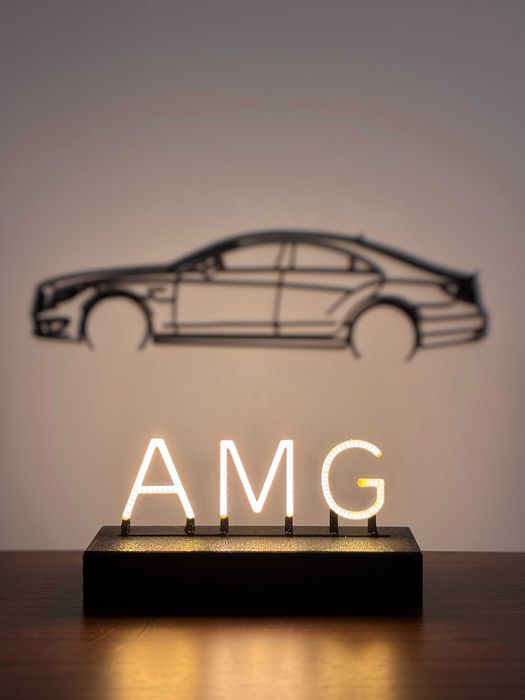 LED лампа „AMG“ с тъч бутон и Type-C захранване – стилен авто подарък