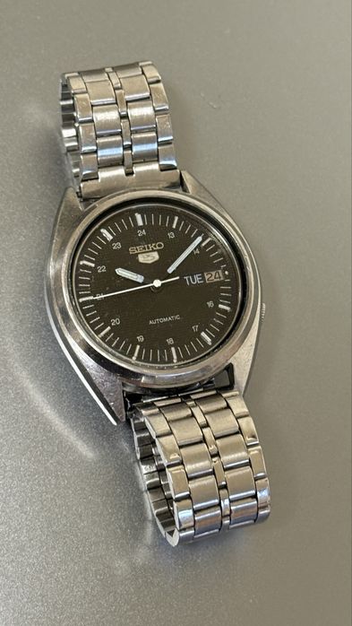 Seiko 5 automatic cadran negru rar