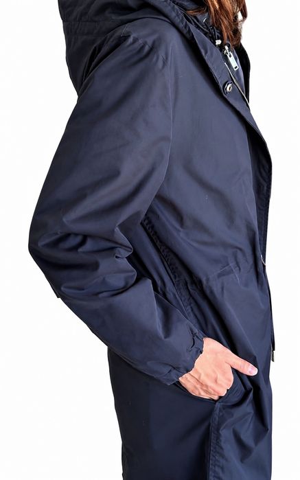 Parka dama Massimo Dutti reversibila bleumarin cu captuseala marimea M