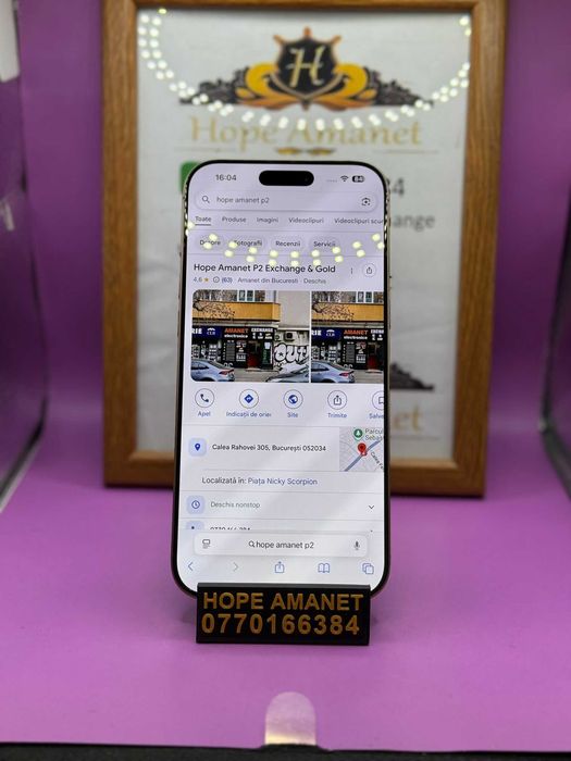 HOPE AMANET P2 - Iphone 16 Pro Max / 256GB / Baterie 90%