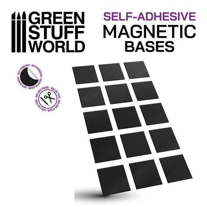 Folie magnetica cu adeziv, 4 cm x 3 cm grosime 0,4 mm, 100 buc