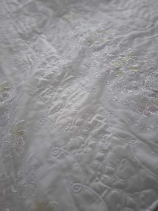 Кувертюра/Шалте за спалня с къдрици 3 части