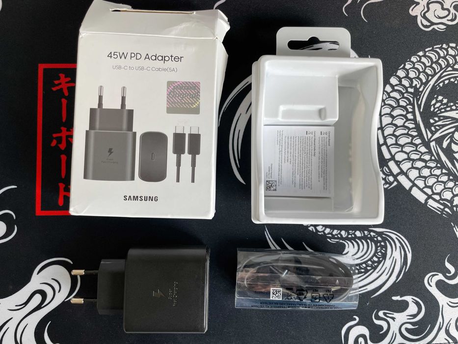 Incarcator Samsung 45W + cablu 5A, Ultra Fast Charging, nou, sigilat