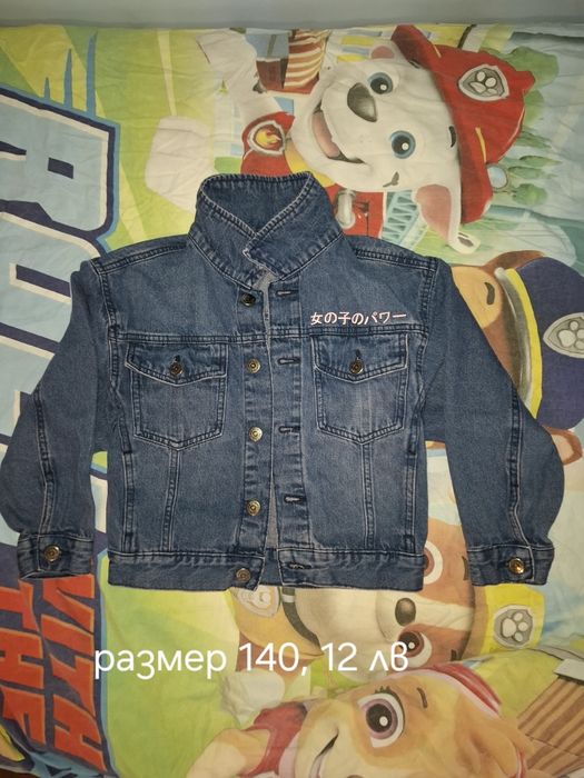 Дънково яке за момиче,  размер 140