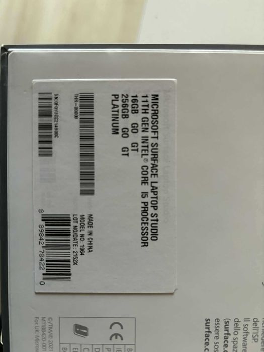 Microsoft Surface Laptop Studio Intel Core i5/16GB/256GB SSD/ФАКТУРА