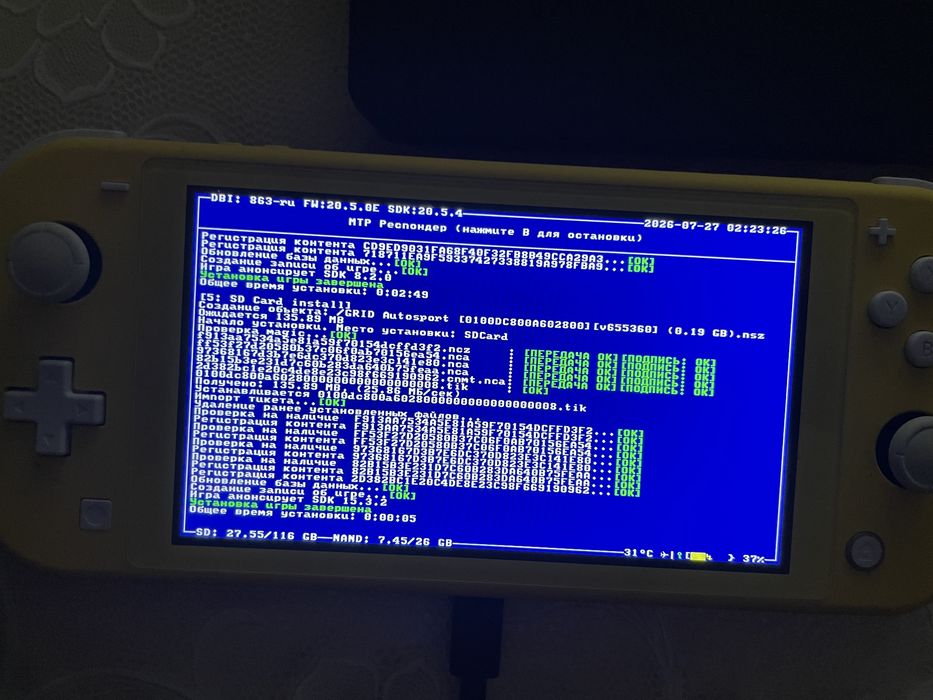 Nintendo switch lite, прошитый