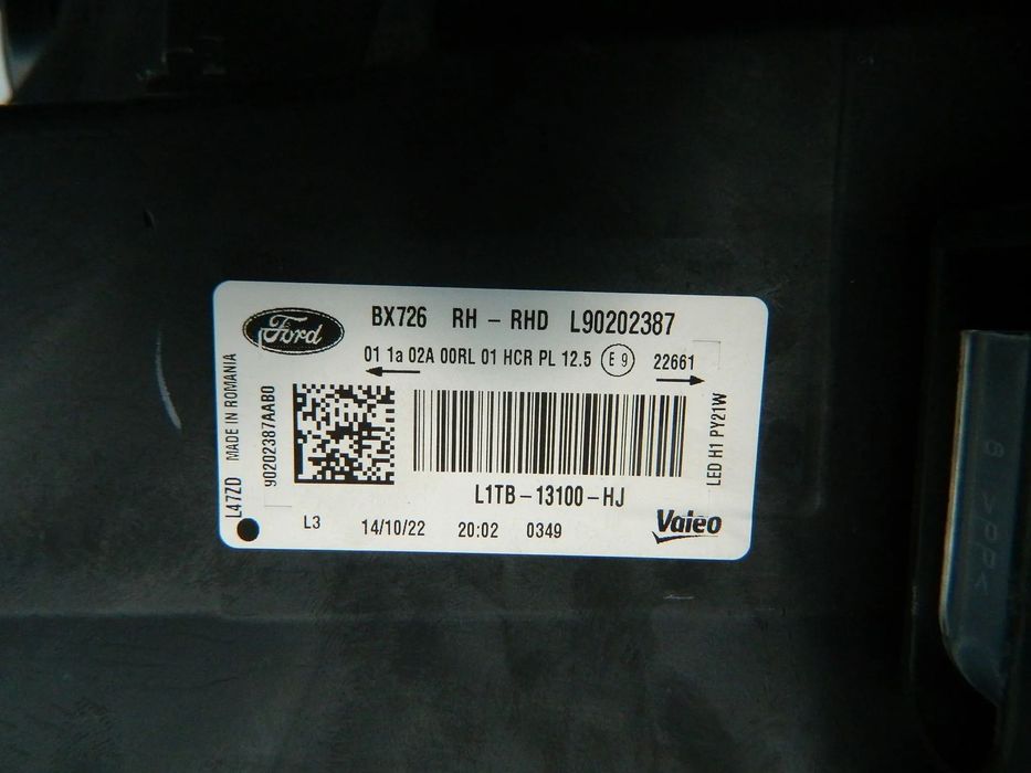 Far dreapta Ford Puma Led Halogen an 2019 2020 2021 2022 2023 2024 cod L1TB13100HJ, L1TB-13100-HJ