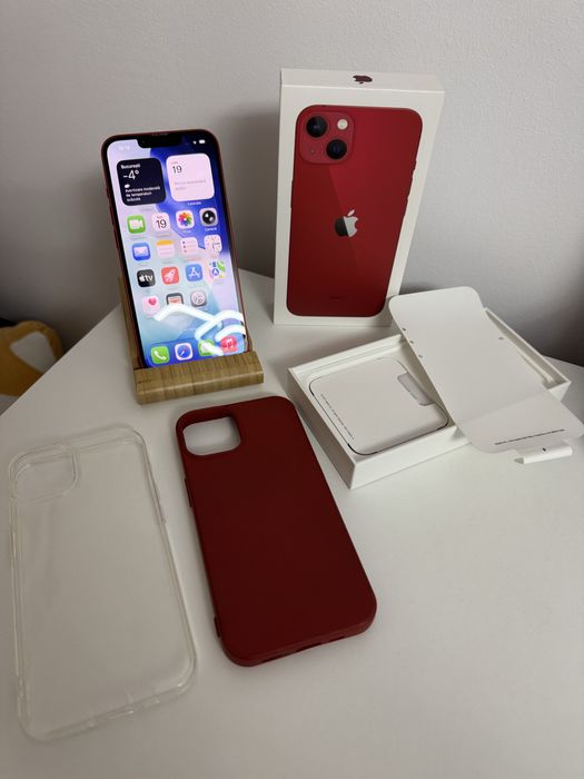 iPhone 13 Red, 128Gb, Bat 86%, Impecabil