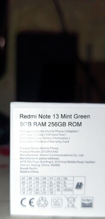 Продается Xiaomi Redmi Note 13 8/256 gb