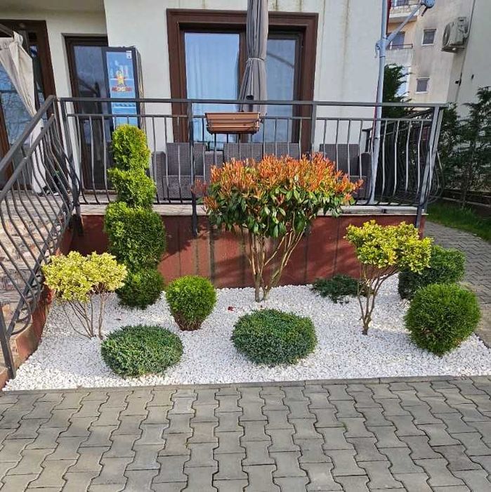 Marmură spartă Piatră albă decorativă la Sac - Alb - MIX