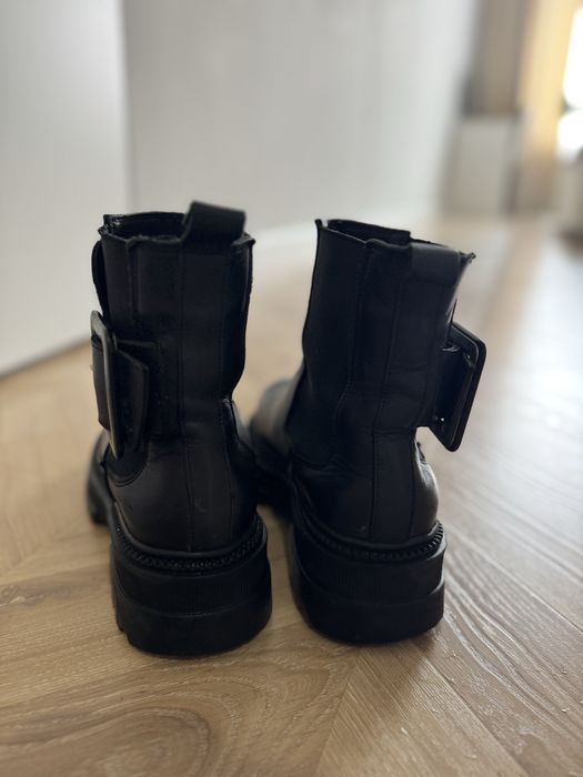 Ботинки кожаные зимние