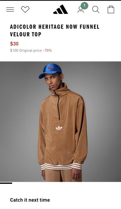 Джемпер Adidas  велюр.