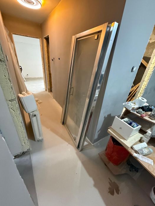 Ușă cabină de duș din sticlă – stare foarte bună