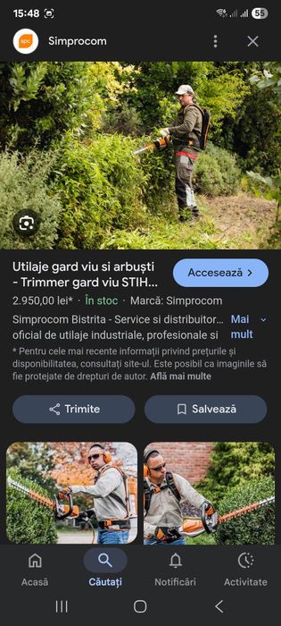 Foarfeca de taiat gard viu si arbuști Stihl HSA 94 R