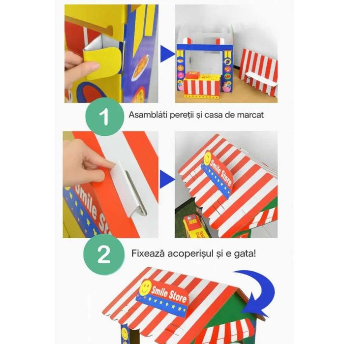 Magazin de jucărie tip căsuță cu accesorii - joc de rol