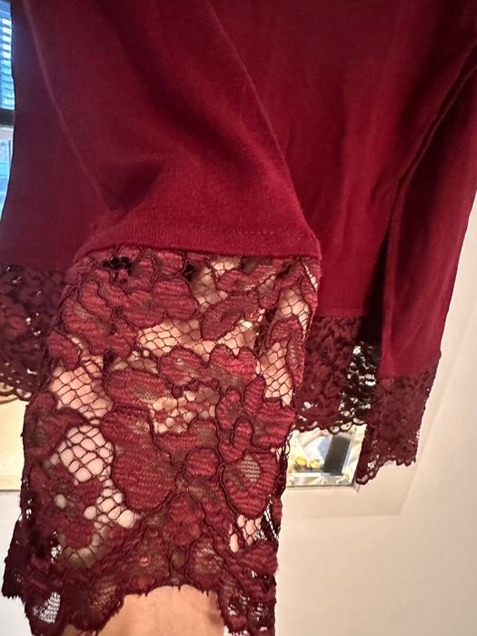 Top brand Weill, bordeaux M matase/bumbac/casmir nou