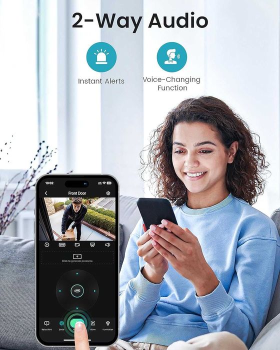 DEKCO 2K WiFi охранителна куполна камера