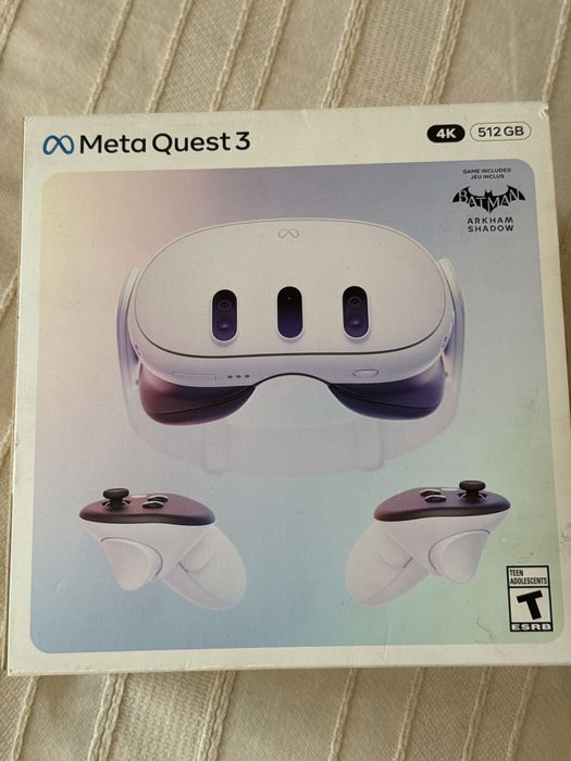 Meta quest 3 512gb + batman arkham shadow + virtual desktop