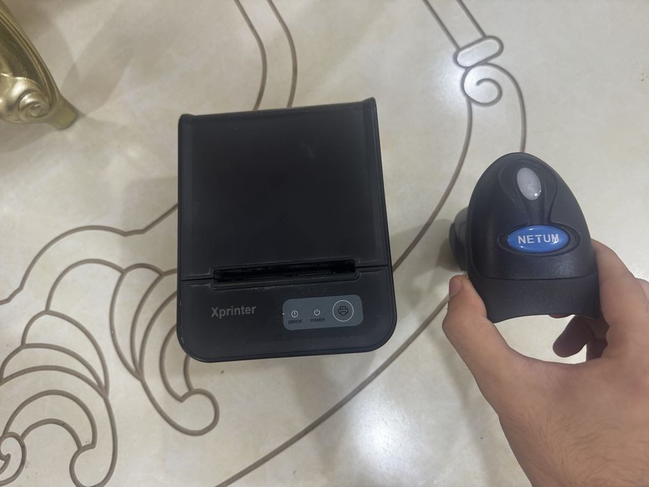 POS - Xprinter 80-TS 80mm,  NETUM skanner BarCode