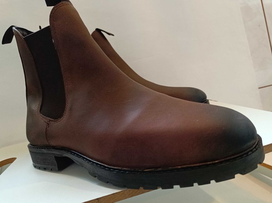 Ghete chelsea 40 plain toe ZIGN London NOI piele naturala moale