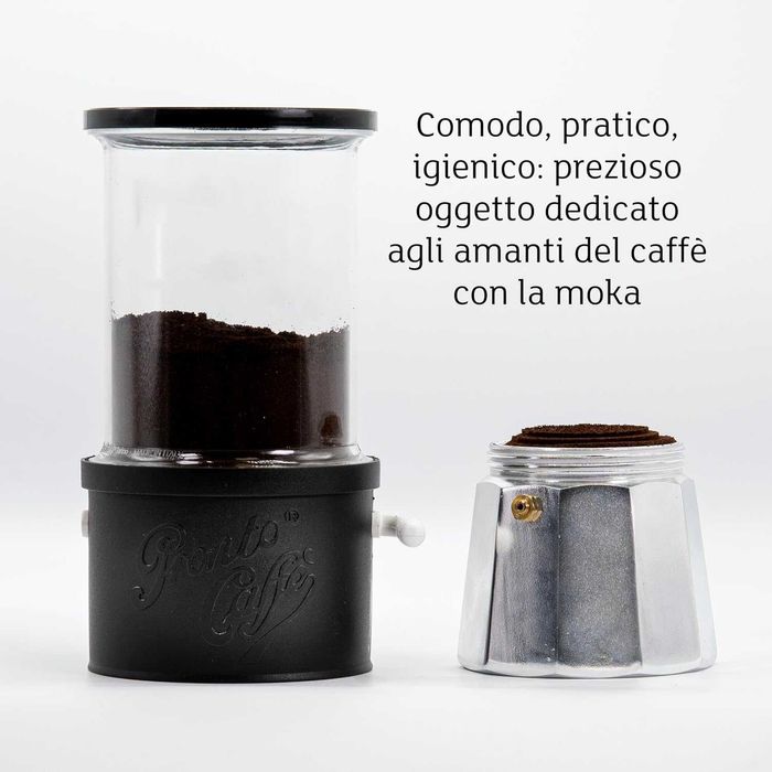 Lavatelli ProntoCaffè Black, Контейнер и Дозатор за смляно кафе до 12ч