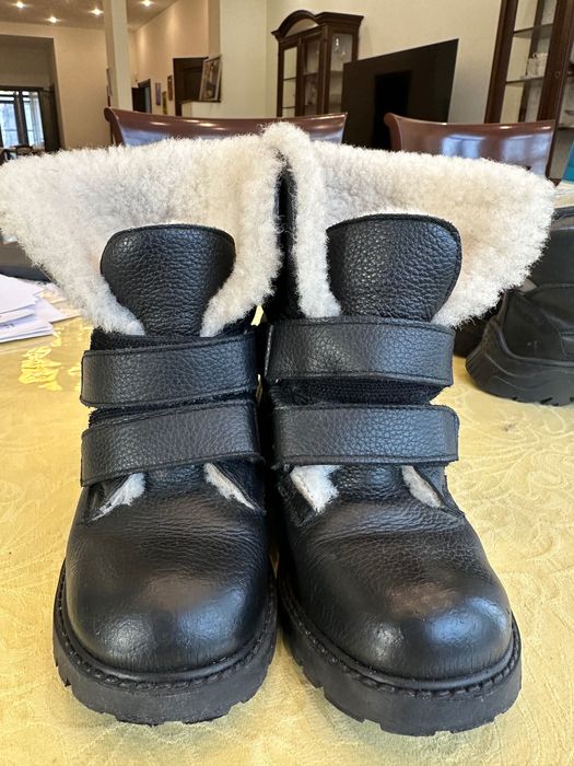 Сапожки Италия, кожа, овчина 27 размер