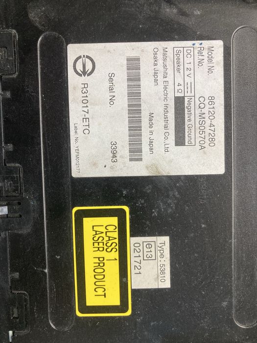 CD/ Радио за тойота приус/toyota prius 04-08г