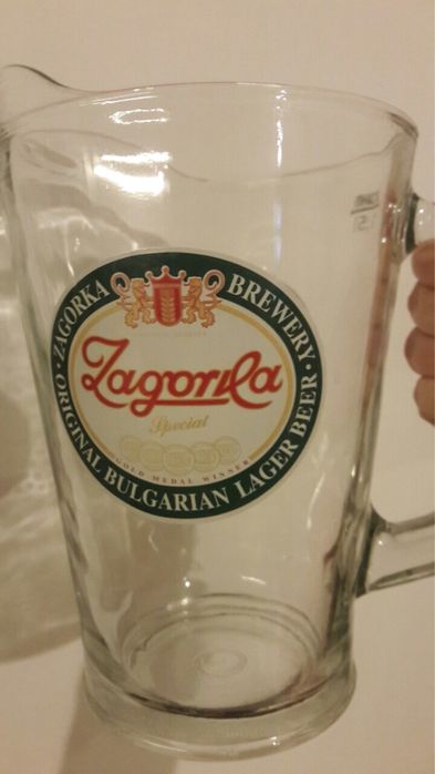 Стъклена кана Загорка 1.5 литра