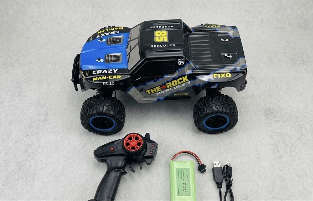 Крутой Монстр-трак Wild Rider на РУ, 2.4GHz + мощный Акб