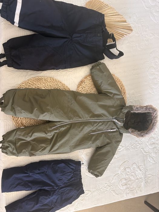 Costum de iarna HM 86 hidrofug + Cadou pantaloni captusiti 86+  salopeta HM 92-98