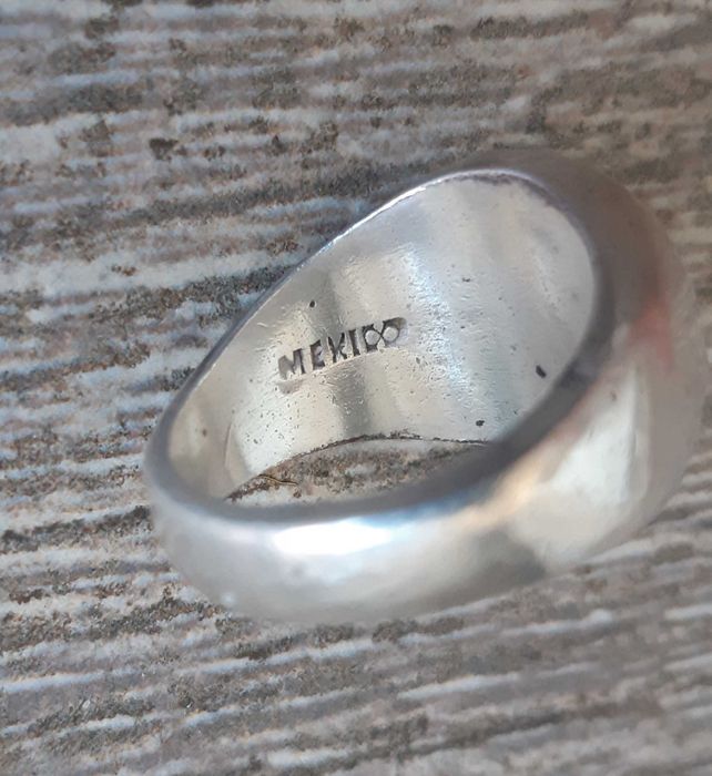Inel de argint cu onyx made in Mexico