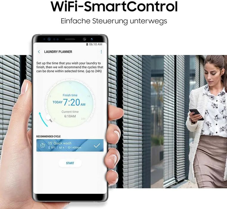 Нова инверторна смарт пералня с пара Samsung WW8ECGC04AAEEG 8 кг