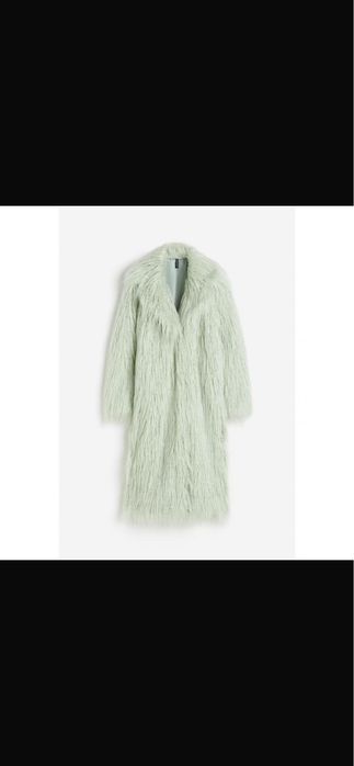 Haină de blană artificială H&M, nouă, mărime M