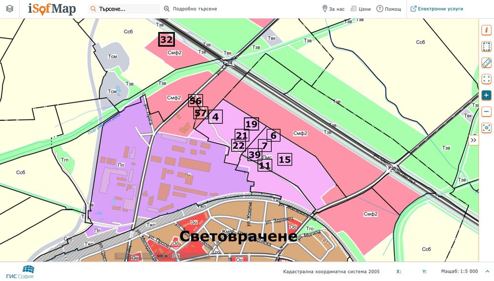 Продава парцели до северен околовръсетн път на София в Световрачене