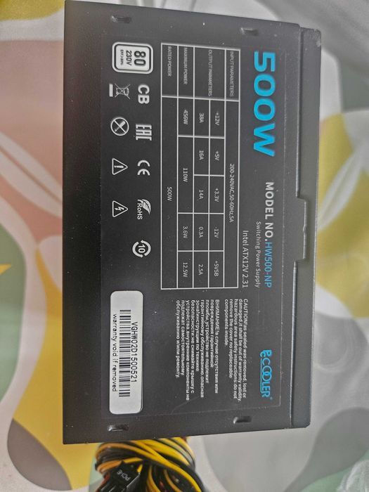 Блок питания PCCooler HW500-NP 500WATT