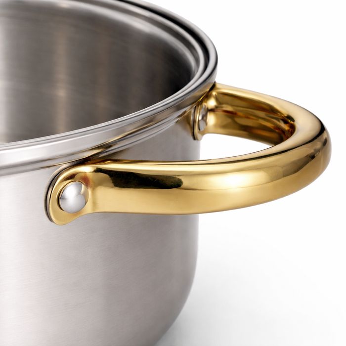 Set vase de gătit – 12 piese, capace din sticlă