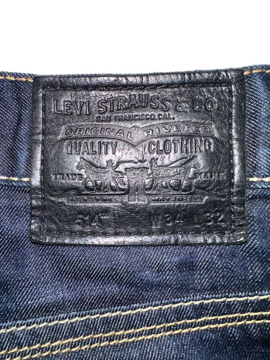 Тъмносини винтидж дънки Levi’s 514