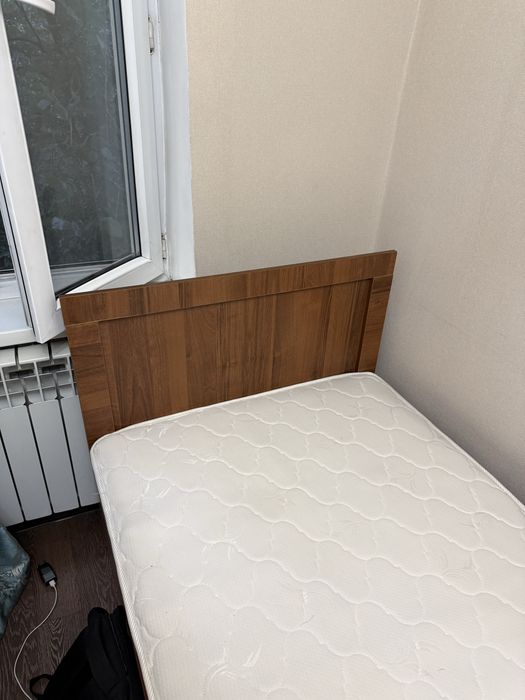 Кровать+матрас спальный