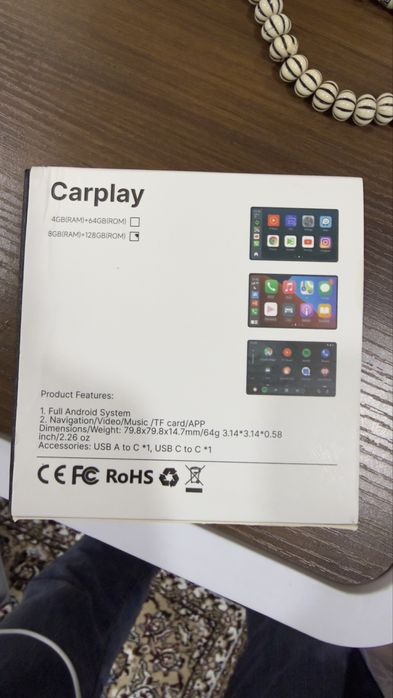 Кар плэй  оригинал янги 8/128 малибу 2