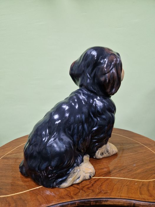 Страхотна антикварна немска керамична фигура статуетка