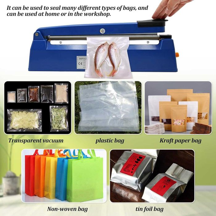 Термозапечатваща машина 300 мм за PE/PP/PVC/Mylar/Kraft хартия