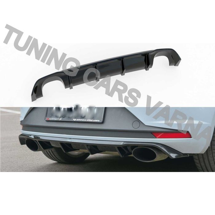 Дифузьор за задна броня СЕАТ ЛЕОН МК3 КУПРА SEAT LEON MK3 CUPRA