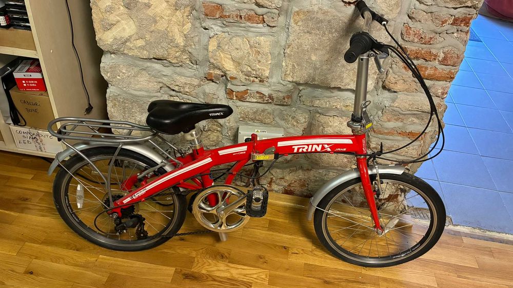 Bicicletă pliabilă TRINX Jane 20” – Shimano 6 viteze – ideală pentru oraș