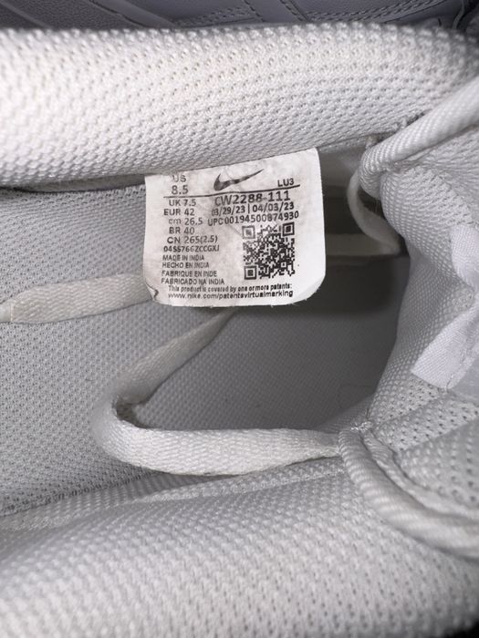 Nike Air Force 1 Low All-White Sneakers – Original with OG Box