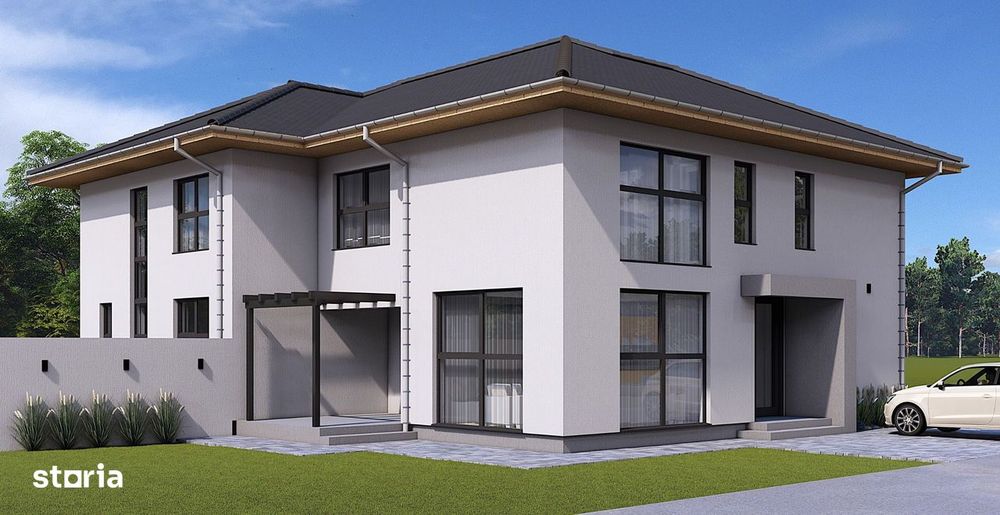 Casa la cheie 4 camere,120 mp,512 mp teren,cu gard si pavaj